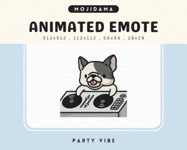 French Bulldog Party Vibes Emotes