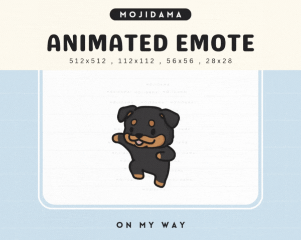 Rottweiler On My Way Emotes