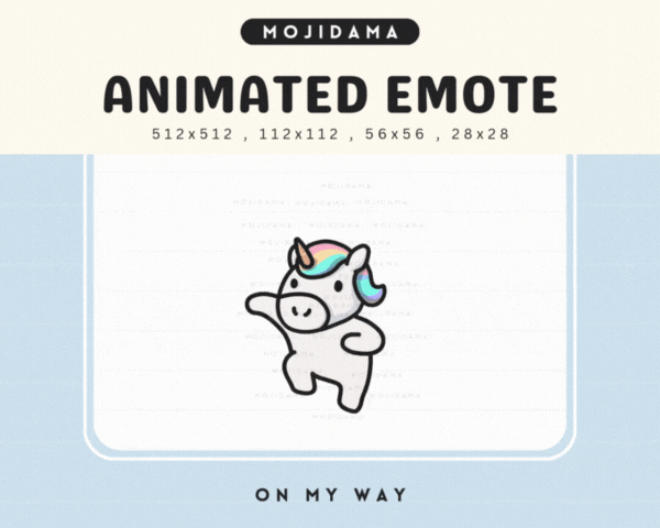 Unicorn On My Way Emotes