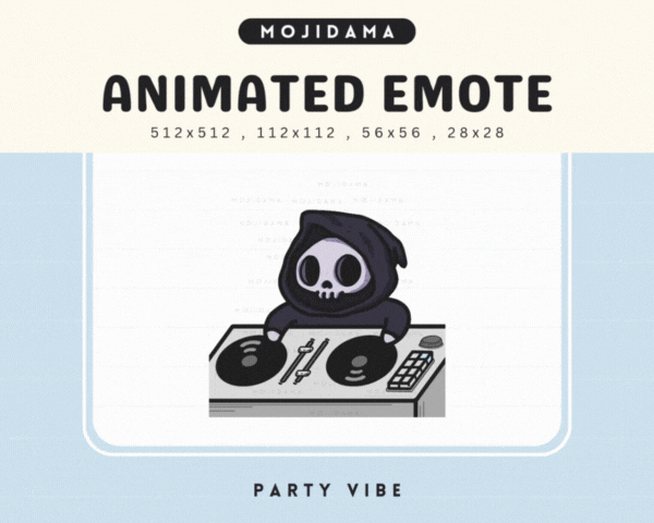 Skull Party Vibes Emotes