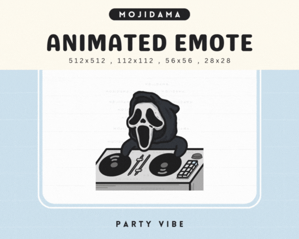 Cute Ghost Party Vibes Emotes