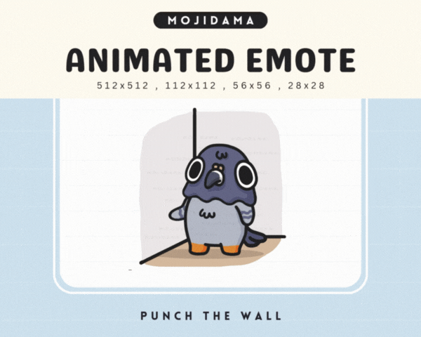 Pigeon Punch Wall Emotes