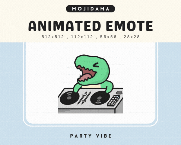 T-Rex Party Vibes Emotes