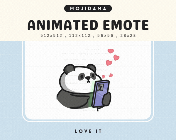 Panda Love It Emotes