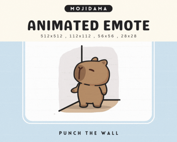 Capybara Punch Wall Emotes