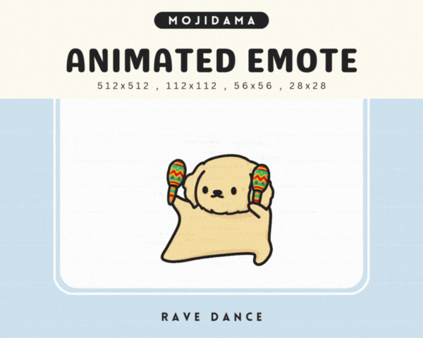 Golden Retriever Rave Dance Emotes