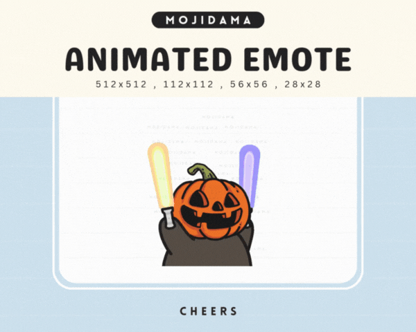 Pumpkin Cheers Emotes