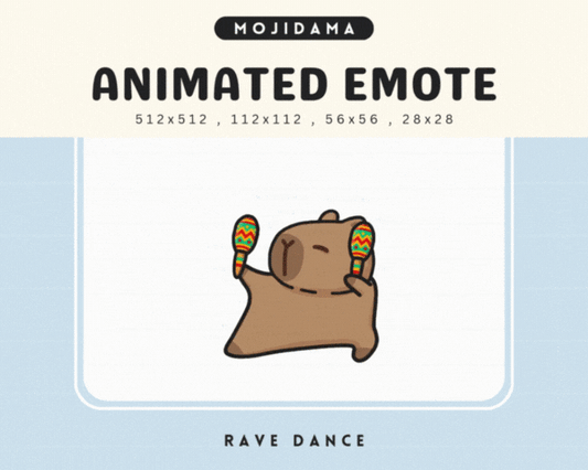 Capybara Rave Dance Emotes