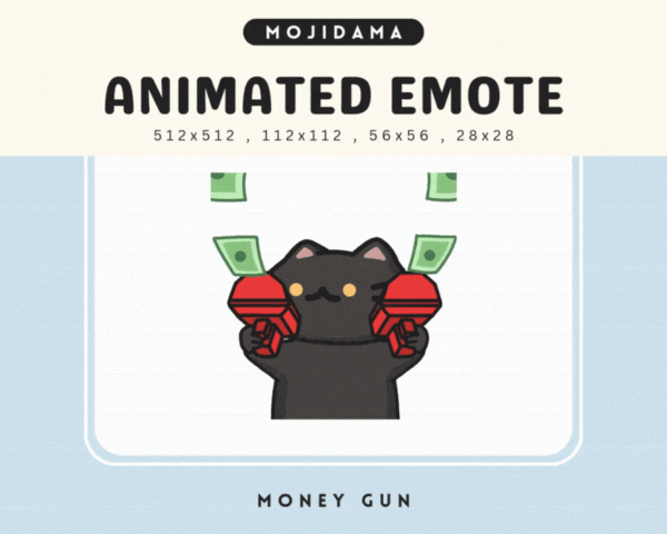 Cat Black Money Gun Emotes
