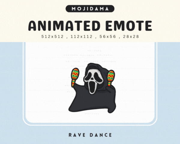 Cute Ghost Rave Dance Emotes