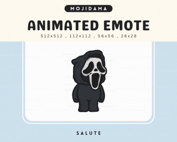 Cute Ghost Salute Emotes
