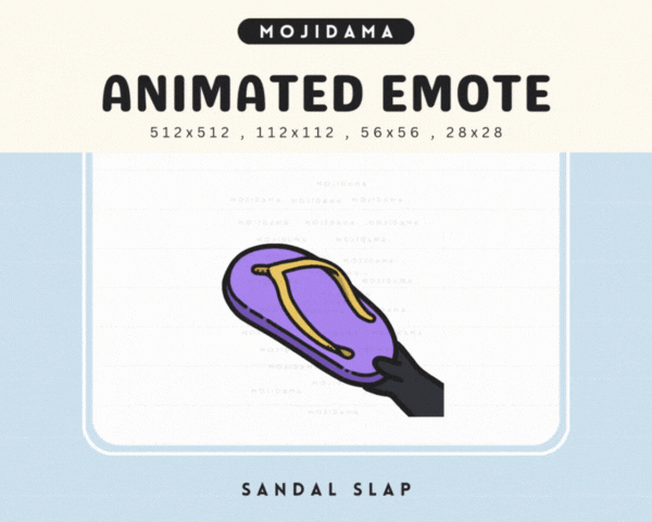 Cute Ghost Sandal Slap Emotes