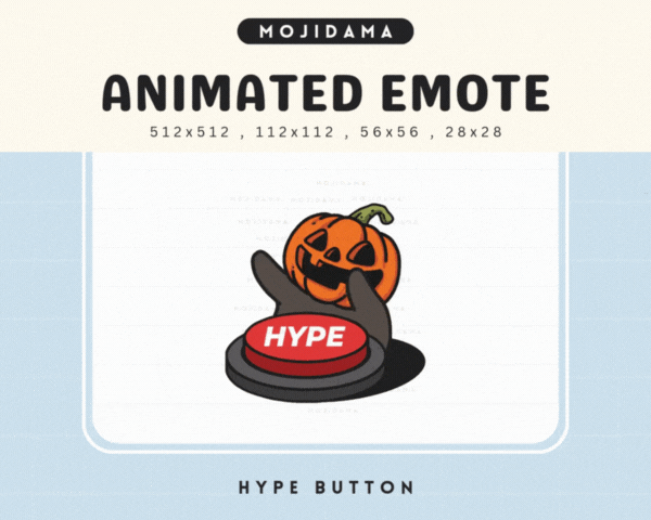 Pumpkin Hype Button Emotes