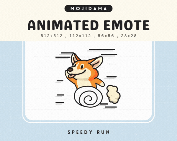 Corgi Speedy Run Emotes