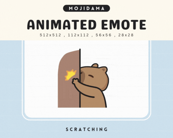 Capybara Scratchy Emotes