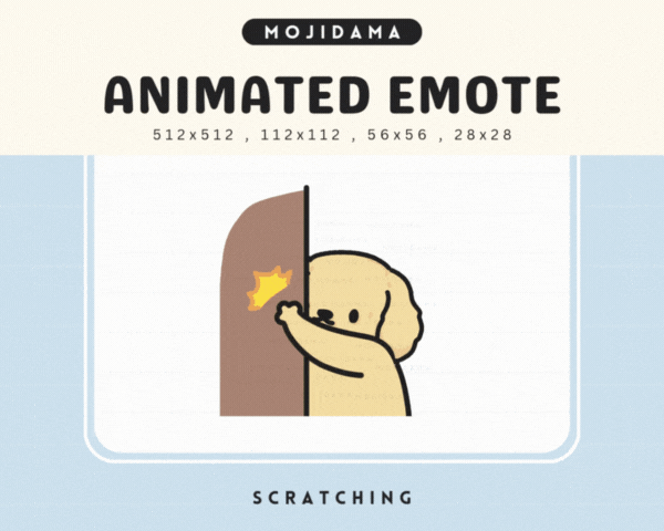 Golden Retriever Scratchy Emotes
