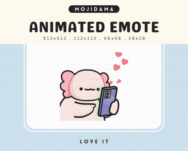Axolotl Love It Emotes