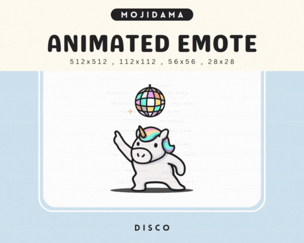 Unicorn Disco Emotes