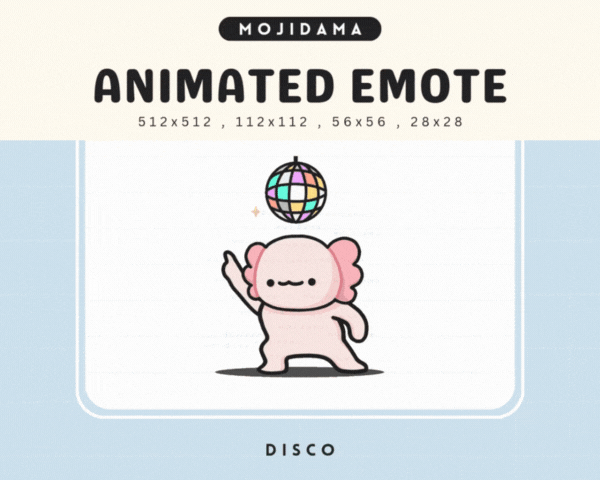 Axolotl Disco Emotes