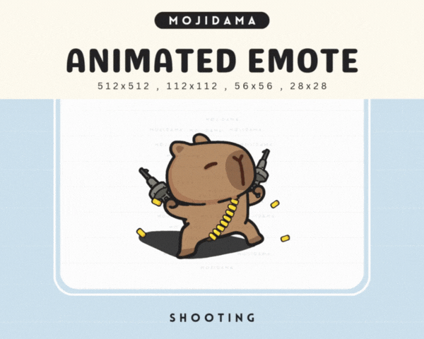 Capybara Shooting Emotes