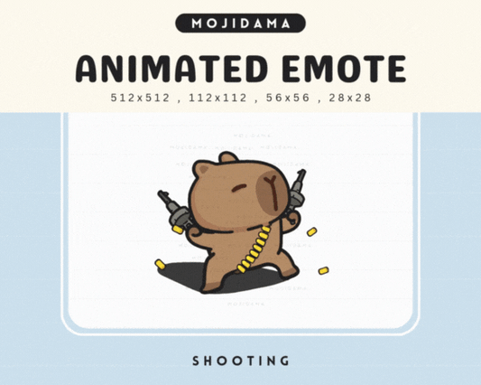 Capybara Shooting Emotes