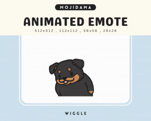 Rottweiler Wiggle Emotes