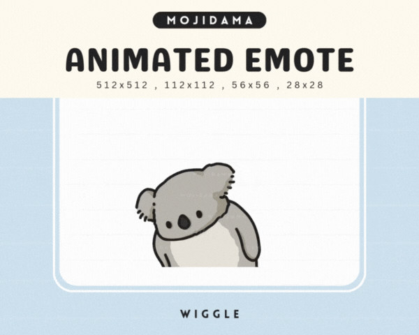 Koala Wiggle Emotes