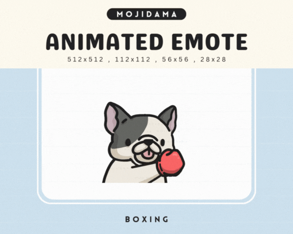 French Bulldog Boxing Emotes