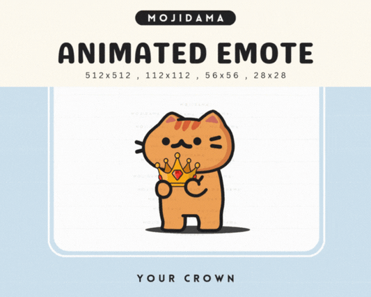 Cat Orange Your Crown Emotes