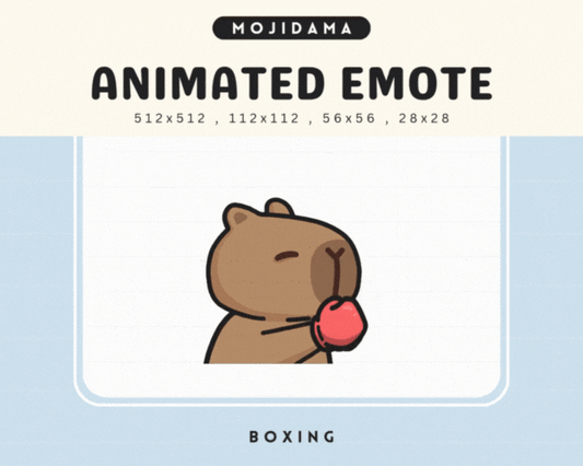 Capybara Boxing Emotes