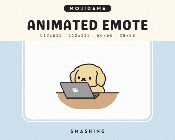 Golden Retriever Smashing Emotes