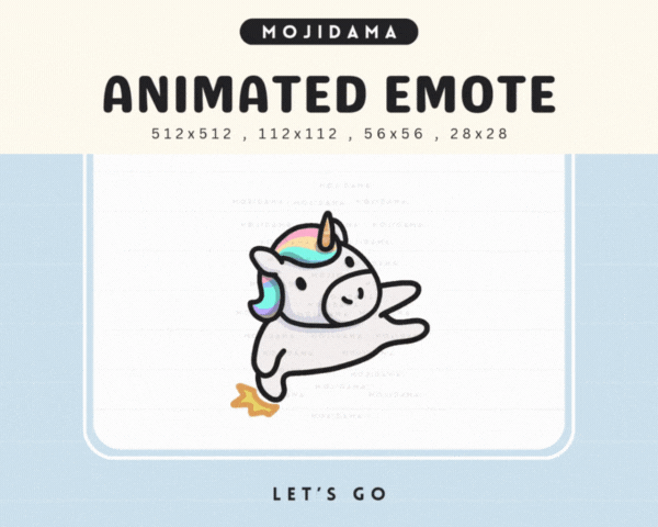 Unicorn Lets Go Emotes