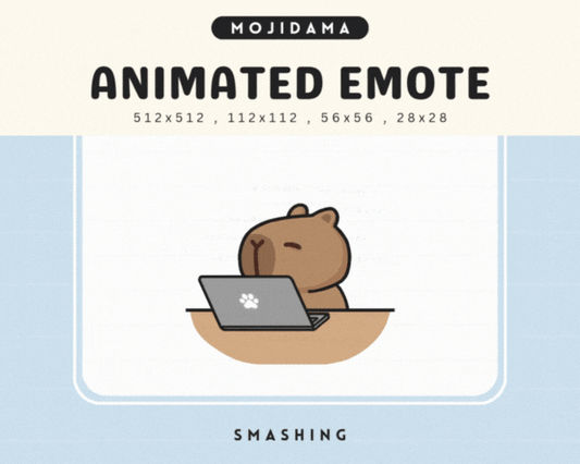 Capybara Smashing Emotes