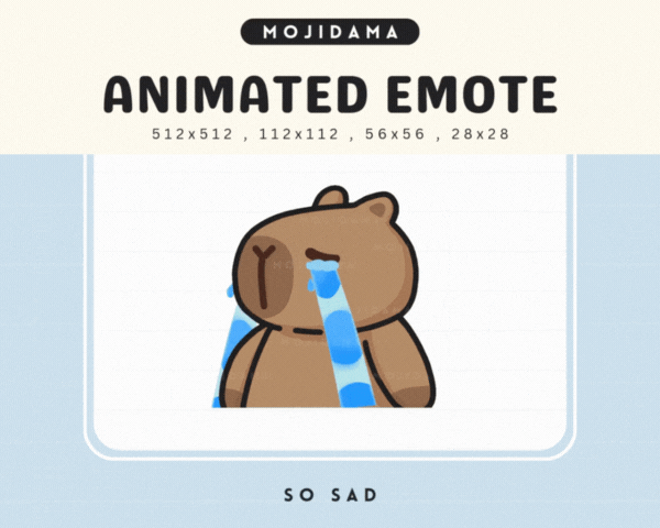 Capybara So Sad Emotes