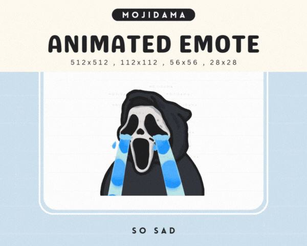 Cute Ghost So Sad Emotes