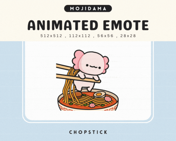 Axolotl Chopstick Emotes