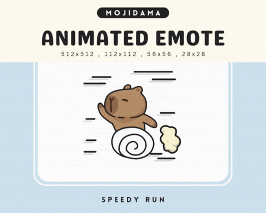 Capybara Speedy Run Emotes