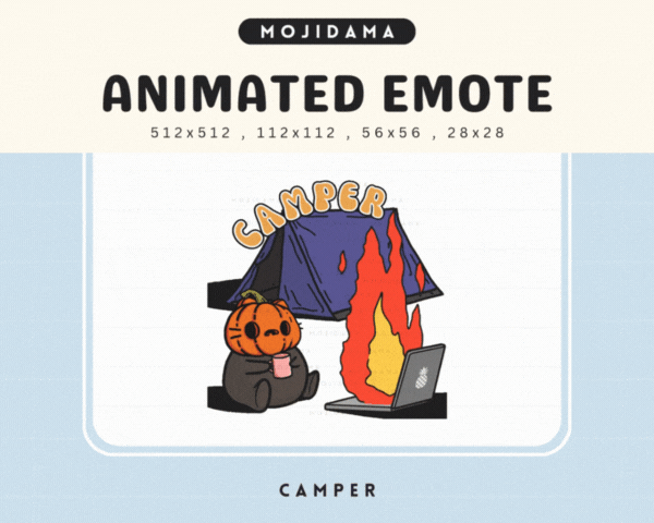 Pumpkin Cat Camper Emotes