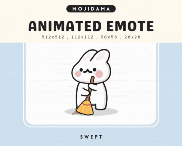 Bunny Broom Emotes