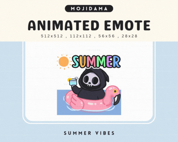 Skull Summer Vibes Emotes