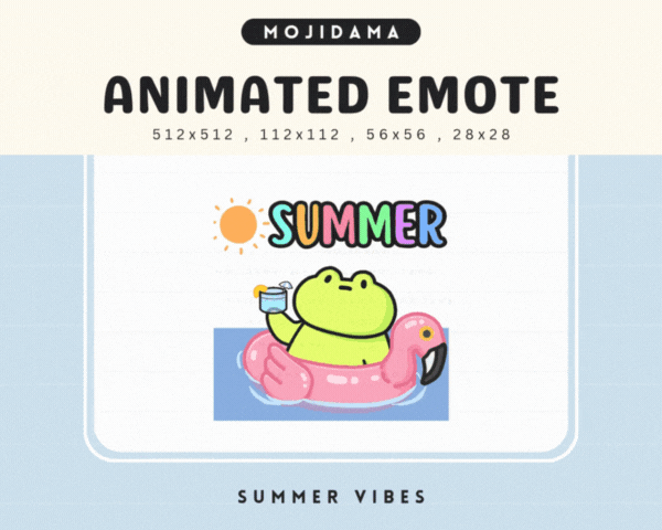 Frog Summer Vibes Emotes