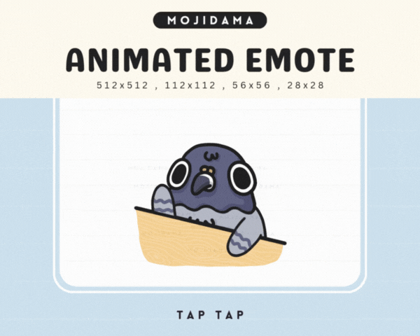 Pigeon Tap Tap Emotes