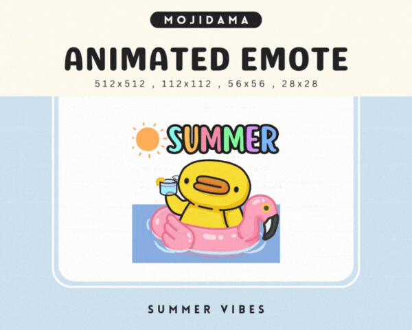 Duck Summer Vibes Emotes
