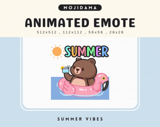 Bear Summer Vibes Emotes