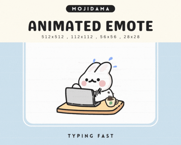 Bunny Typing Fast Emotes