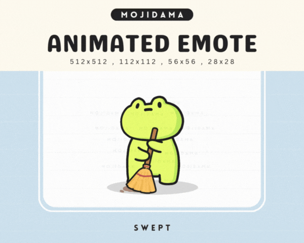 Frog Broom Emotes
