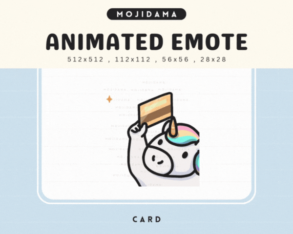 Unicorn Card Emotes