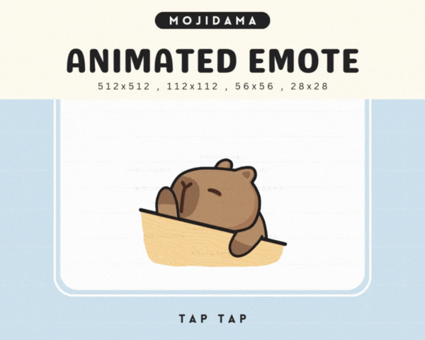 Capybara Tap Tap Emotes