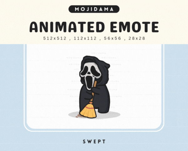 Cute Ghost Broom Emotes