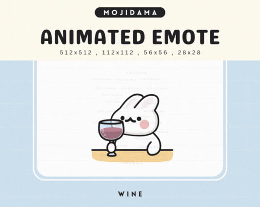 Bunny Wine Emotes